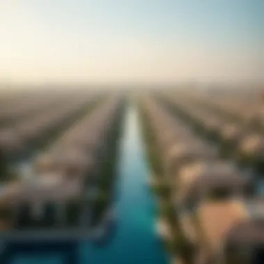 Aerial view of Dubai's diverse residential neighborhoods