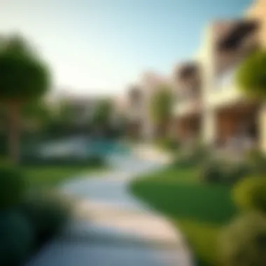 Stunning Landscaped Garden at Baniyas Villas Beautiful landscaped garden surrounding Baniyas Villas