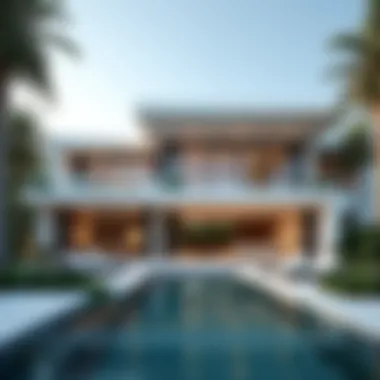 Stunning Villa Design in Jumeirah Luxurious villa exterior in Jumeirah
