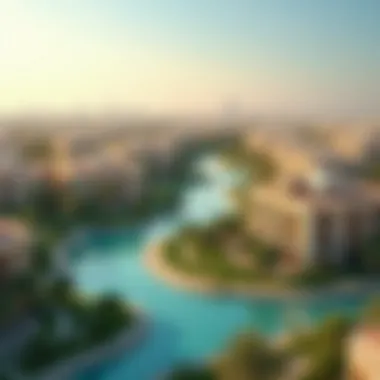 Key Locations Near the Meadows Community Map highlighting the proximity of the Meadows to key areas in Dubai