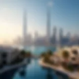 Stunning skyline view of Dubai's luxury properties