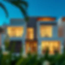 Stunning exterior view of Meydan South Villas showcasing modern architecture