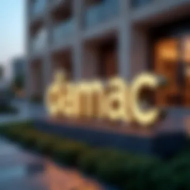 Damac logo displayed at a prominent location in Dubai